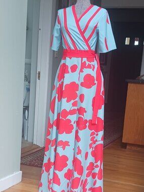 Floral Wrap Maxi Dress